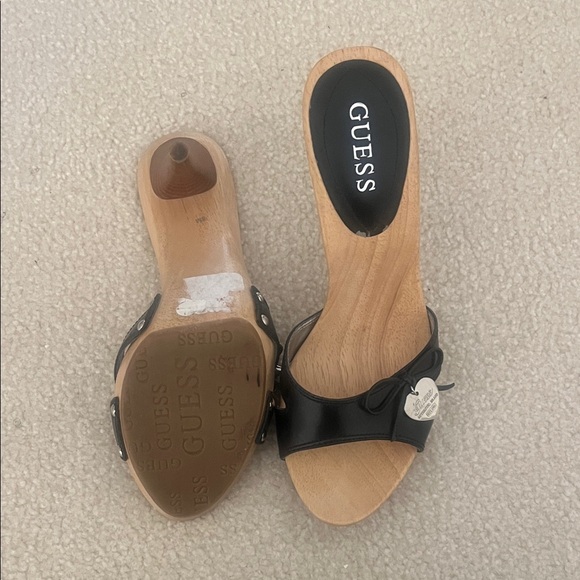Guess Black and Brown Heeled Sandals - Picture 2 of 3